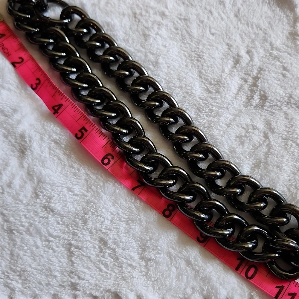 Men's Dark Silver Chain Necklace